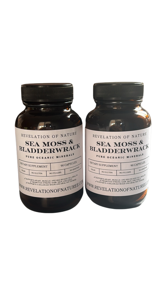 Sea Moss & Bladderwrack Superfood Capsules  (100% Vegan Capsules)